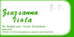 zsuzsanna viola business card